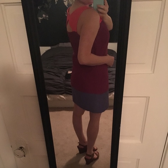 Colorblock Tweed Dress - Picture 5 of 8